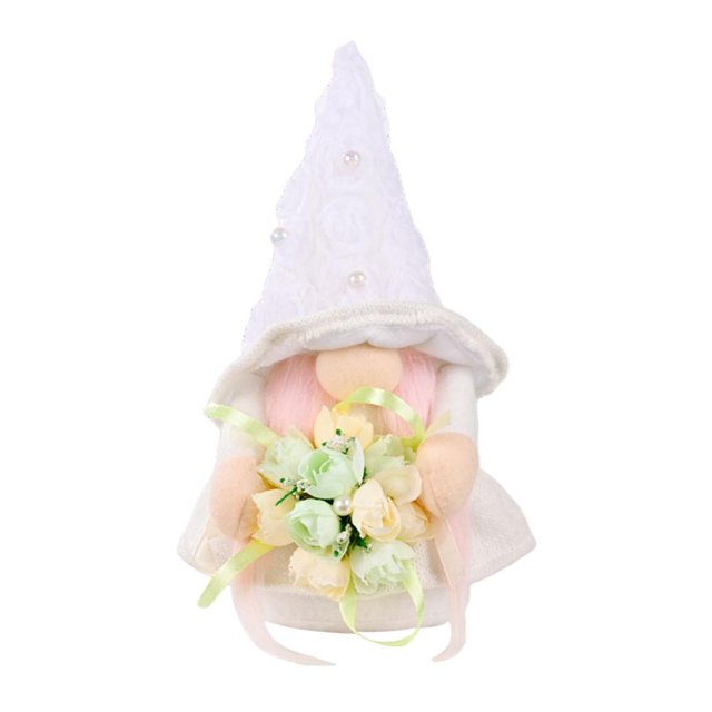 Fathom Bride And Bridegroom Wedding Dress Gnome Plush Doll Home Wedding