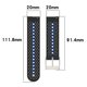 thumbnail image 4 of Correa De Repuesto Compatible Con Samsung Galaxy Watch4 40/42/44/46 Mm /Watch4 Classic Silicone Watch Band seitruly EL017274-09, 4 of 5