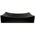 thumbnail image 3 of Novatto NP-01141MBN Modern Matte Black Porcelain Vessel Sink Set with Brushed Nickel Drain, 3 of 4