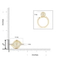 thumbnail image 4 of ANGARA Solitaire Golden South Sea Cultured Pearl Bypass Ring with Diamonds in 14K Yellow Gold for Women | June Birthstone, Birthday, Anniversary, Jewelry Gift for Women | Pearl Ring, 4 of 8