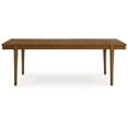 thumbnail image 2 of Jeyn Dining Table, Tapered Legs, Extendable 74-92 Inch Brown Hardwood, 2 of 5