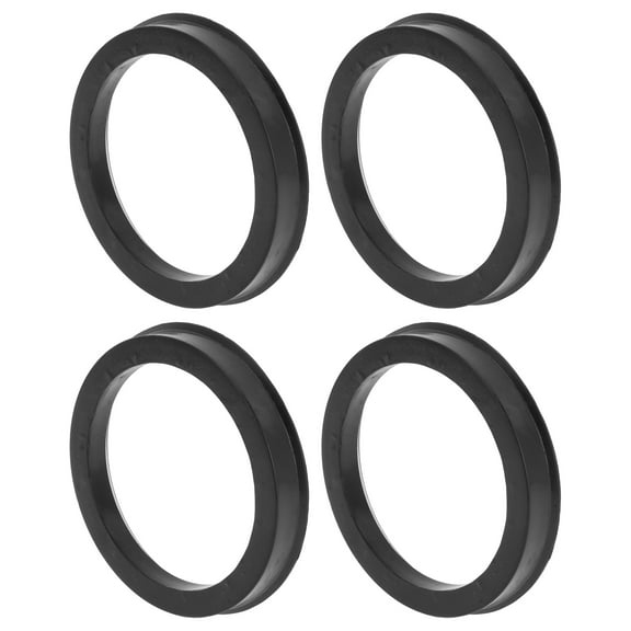 Car Wheel Hub Centric Rings OD 72.1mm to ID 58.1mm Wheels Center Shaft Shock Absorbing Hubrings Polycarbonate Black Durable