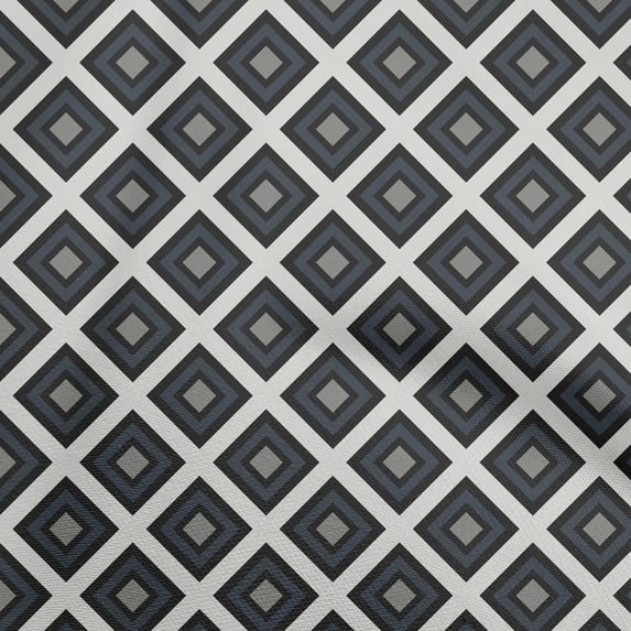 oneOone Velvet Gray Fabric Geometric Sewing Material Print Fabric By The Yard 58 Inch Wide