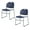Navy Blue, variant on Hampden Furnishings Naomi Collection Basics Plastic/Steel Stack Chair, Black, Pack of 2