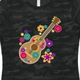 thumbnail image 4 of Inktastic Acoustic Guitar with Colorful Flowers Women's T-Shirt, 4 of 5