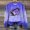 Blue, variant on Elvqul Sweatshirts for Women Long Sleeve Pullover no Hood Tunic Print Ladies Sweatshirts