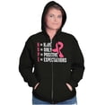 thumbnail image 5 of Breast Cancer Have Hope Pink Ribbon Zip Hoodie Sweatshirt Women Brisco Brands L, 5 of 6
