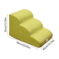 thumbnail image 3 of RBCKVXZ Non-Slip Pet Stairs with Soft Foam Core Orthopedic Support, Lightweight Dog Cat Climbing Ladder for Bed Couch Sofa, Ideal for Small Medium Senior Pets, 3 of 6
