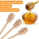 thumbnail image 5 of Juego de 3 cucharas de madera para miel, 16 cm, cucharas para revolver para cocina y fiestas, idea de regalo de apicultura natural, dispensación de miel fácil, 5 of 7