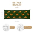 thumbnail image 3 of Balery Bold Squirrel Silhouettes Funda Protectora para Almohada Corporal de Algodón Hipoalergénico con Cierre(55 x 21 pulgadas), Almohadas No Incluidas, 3 of 7
