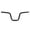 Silver, variant on Rupoun Mountain Bike Handlebar 25.4mm Diameter 580mm Extra Long Aluminum Alloy Folding Road Bicycle Riser Bar 120mm 4.7 inches Height Black Retro M Shape Modification Cycling Accessory