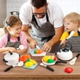 thumbnail image 3 of D-FantiX Kitchen Play Food Set for Kids, Play Cooking Pretend Toys, Kitchen Pots and Pans Set for Kids, Utensils & Cutting Food Toys for Girls and Boys, 3 of 8