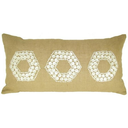 Design Accents LLC Mop Motif Jute Throw Pillow