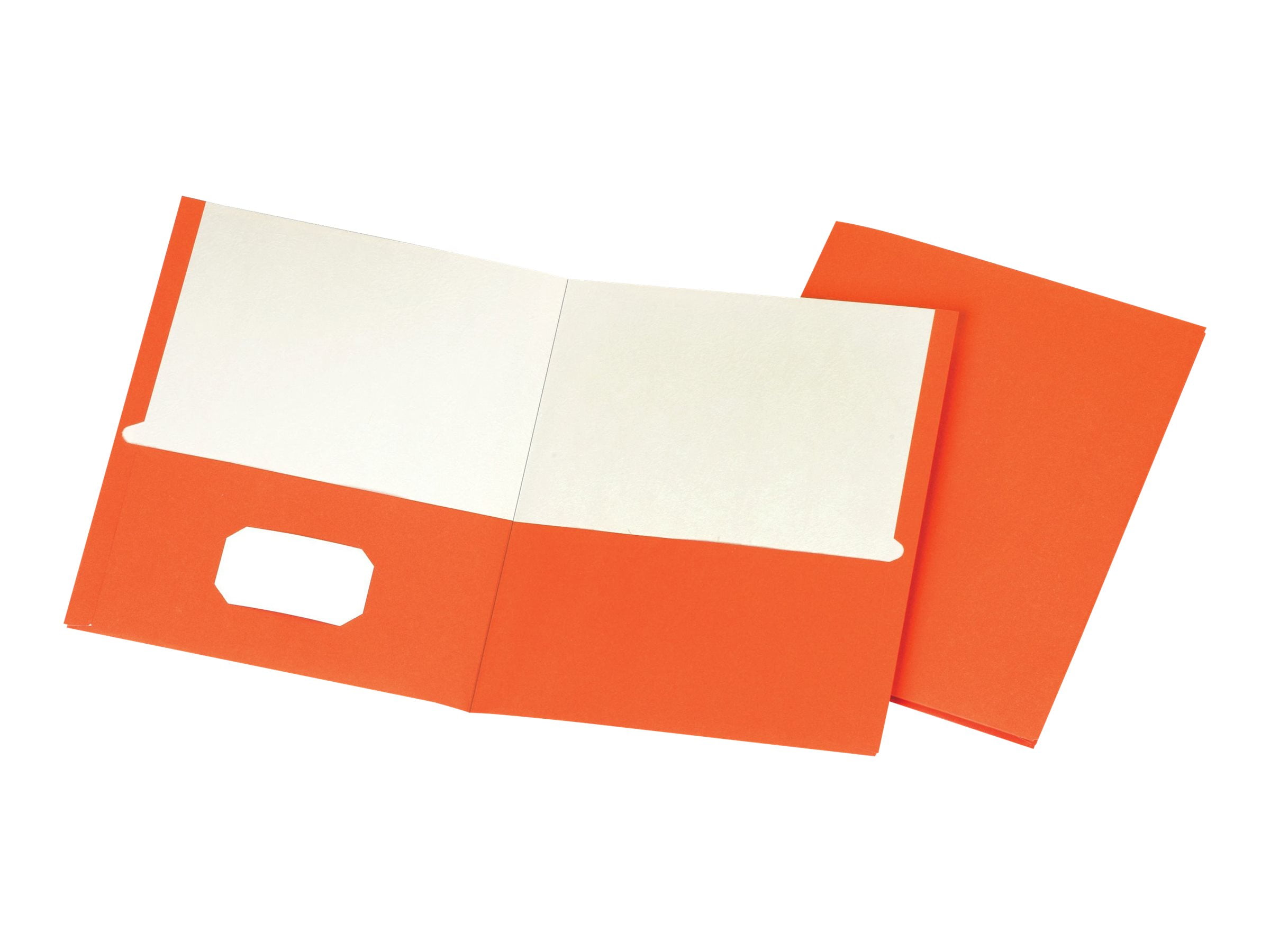 Staples School Grade 2 Pocket Folder Orange 25/Box 578539