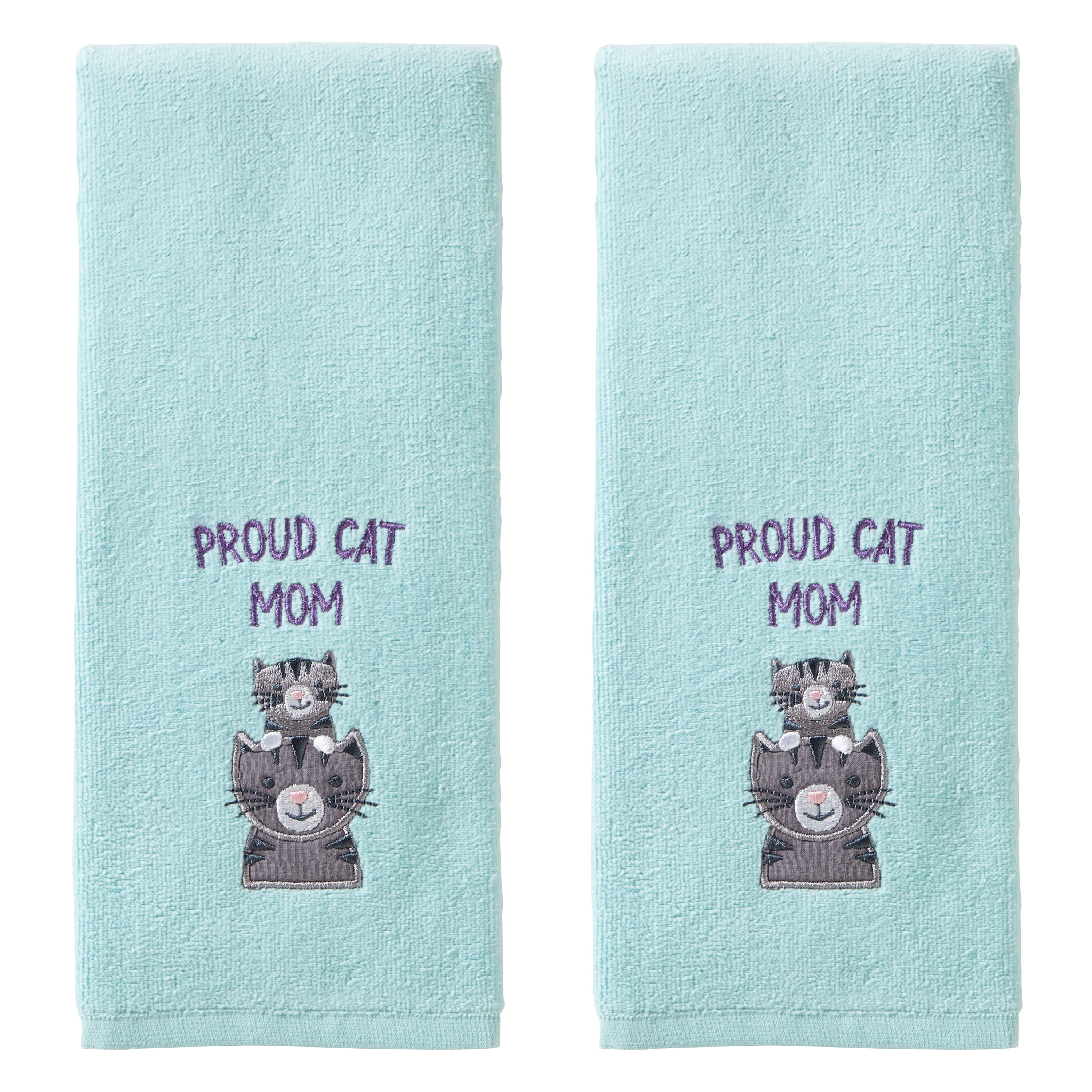SKL Home Proud Cat Mom Hand Towel (Set of 2)