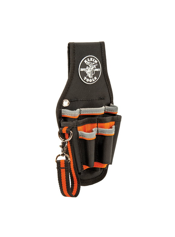 Klein Tools 5240 Tool Pouch, Tradesman Pro Maintenance Tool Holster with 9 Pockets, Tape Thong, 2-Inch Tunnel Loop, Great Electrician Holster