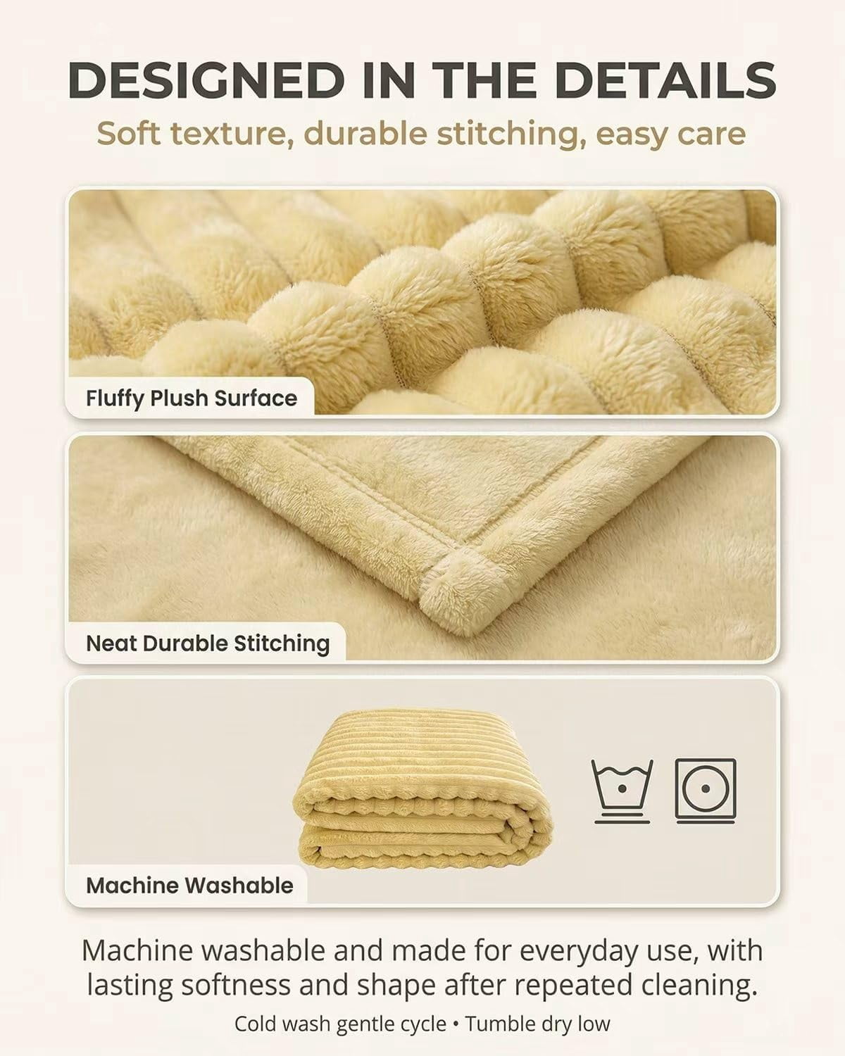Emotional Support Blanket for Pets, Calming Dog Security Blanket, Soft Rabbit Hair Plush for Kennel, Crate & Sofa(RL Yellow 1 PC)