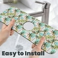 thumbnail image 6 of Kdxio Watercolor Palm Tree Pattern Non-Slip Diatom Mud Faucet Drain Pad,Self Absorbent Mat for Kitchen Sink for Variety Kitchen & Bathroom Countertops, 6 of 7