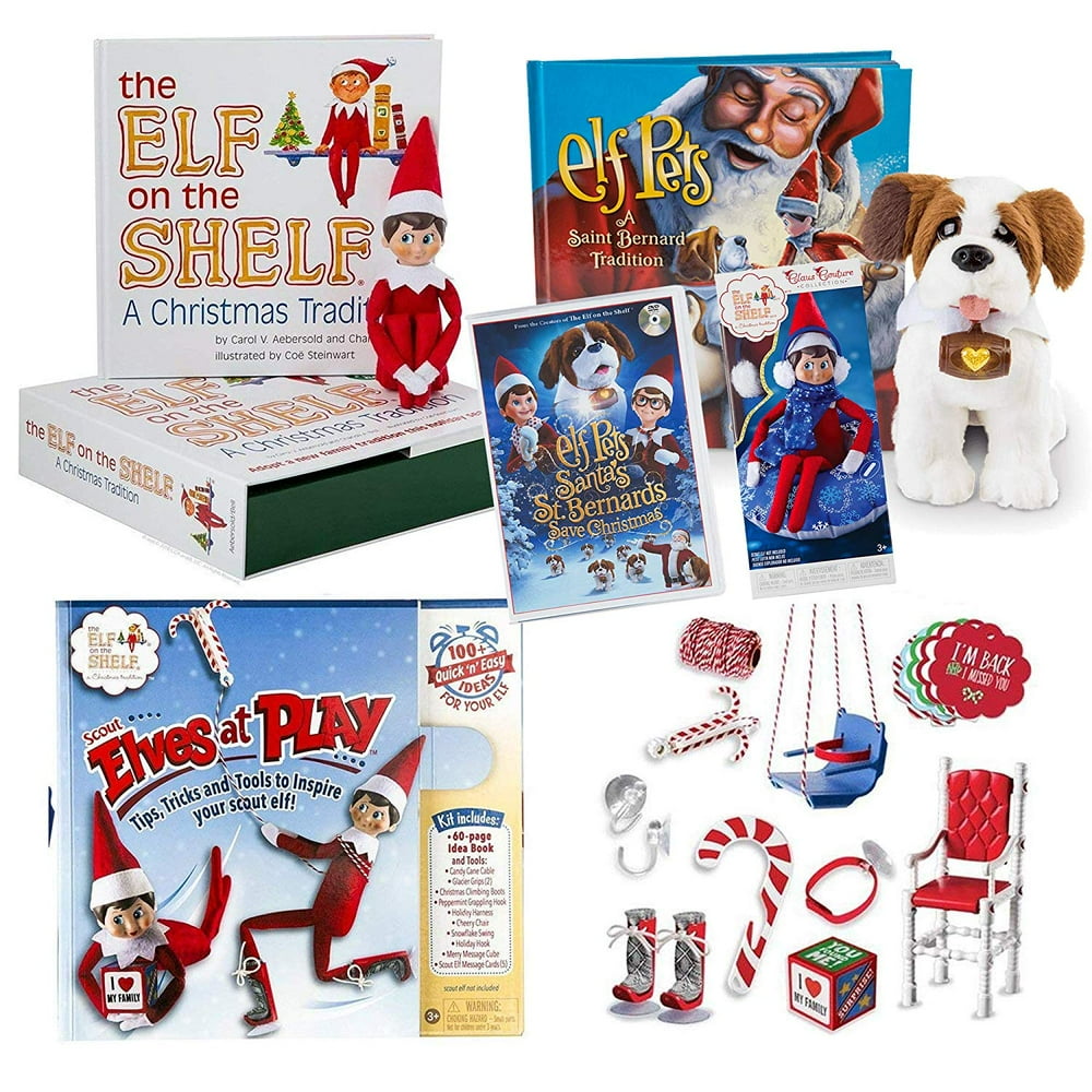The Elf on the Shelf Starter Set Light Tone Boy Elf, Totally Tubular