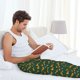 thumbnail image 5 of Balery Cartoon Fox 1 Pantalones de pijama para hombre, pijama ultraligero, pantalón de descanso-Large, 5 of 6
