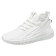 thumbnail image 2 of Mepaouo Running Shoes for Men Tennis Athletic Mesh Sneakers Walking Slip on Casual Sports Shoes(White,8), 2 of 8