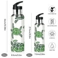 thumbnail image 2 of Green Sea Turtles Sports Bottle with Straw Stainless Steel Water Jug Portable Thermal Cup Leak-proof 600ML, 2 of 9