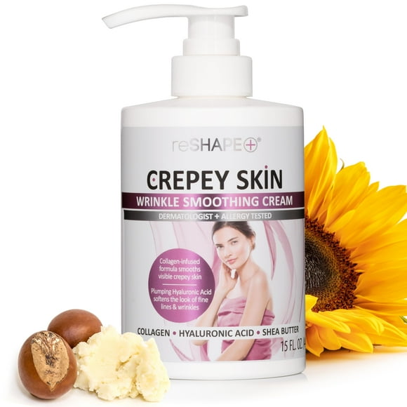 Reshape+ Collagen Body & Moisturizing Skin Care Lotion Skin Tightening Cellulite Body Lotion Improves Skin Elasticity Plumps Sagging Skin W/Green Tea Aloe Vera & Chamomile 15 Fl Oz