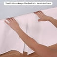 thumbnail image 6 of Dee's Collection Magic Bed Skirt 12 Inch Drop Length 100% Microfiber Fabric Pleated Split Corners (Twin-Pink), 6 of 7