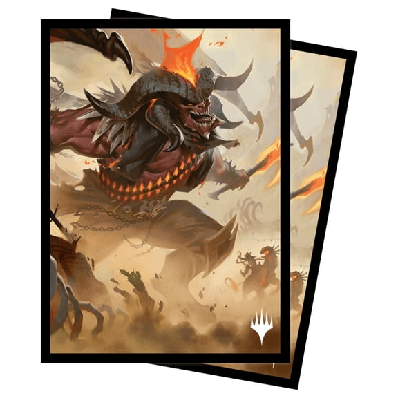 Outlaws of Thunder Junction Rakdos, the Muscle Key Art Deck Protector Sleeves (100ct) for Magic: The Gathering