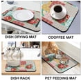 thumbnail image 6 of Washable Rubber Dish Drying Mats for Kitchen Counter Home Large Coffee Bar Pad Accessories and Decor for Utensils Stemware 23.5''''x15.5'''', 6 of 6