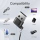 thumbnail image 3 of Adaptador USB C a USB, USB macho a USB C hembra, negro paquete de 2：, USB C portátil, admite carga rápida y transferencia de datos brillar Electrónica, 3 of 5