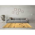 thumbnail image 3 of Ahgly Company Indoor Square Abstract Brown Contemporary Area Rugs, 6' Square, 3 of 4