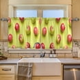 thumbnail image 5 of Ryvnso Fruit Apples Curtains Sets Short Curtain Rod Pocket Half Window Cafe Farmhouse Tier 2 Panels 57"W x 24"L, 5 of 7