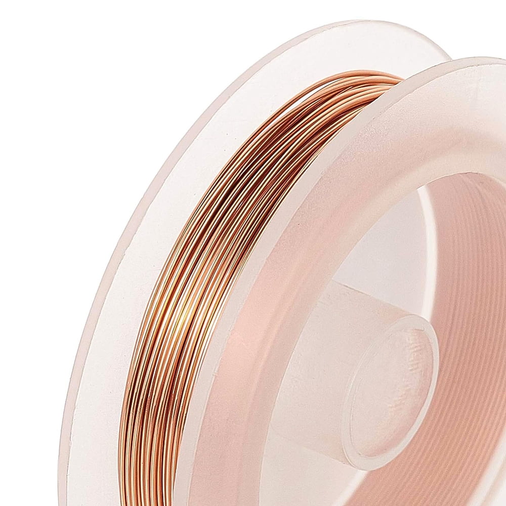 Round Copper Wire for Jewelry Making Long-Lasting Plated Raw(Unplated) 18-28 Gauge 0.3-1mm 3 rolls/set