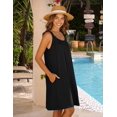 thumbnail image 3 of HOTOUCH Robe Femme 2024 Été Décontractée Robe T-Shirt Couverture de Plage Sans Manches Robe Débardeur avec Poches, 3 of 6