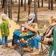 thumbnail image 3 of ARMOR CASTLE Mesa de camping plegable, mesa de picnic portátil al aire libre, mesa de campamento cuadrada ligera con 4 portavasos integrados, cesta de alimentos y bolsa de viaje para barbacoa, playa,, 3 of 5