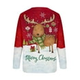 thumbnail image 5 of Pntutb, camisas informales de manga larga para mujer, sudadera de cuello redondo con estampado navideño, jersey de cuello redondo, tops tipo túnica Pntutb Pntutb-168, 5 of 5
