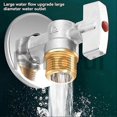 thumbnail image 2 of For 2pcs brass hot cold water inlet ball valve, 2 of 5