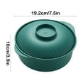 thumbnail image 3 of EGYMEN Salad Bowl, Reusable Salad Serving Bowl for Rice Soup Snacks, Lightweight Fruit and Vegetable Mixing Bowl, Large Capacity Plastic Bowl for Kitchen Use(Green), 3 of 6