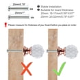 thumbnail image 2 of Uxcell 0.79"x1.18" Wardrobe Dresser Door Knobs Pull Handle Crystal Rose Gold Color 10pcs, 2 of 7