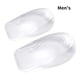 thumbnail image 1 of Minnieouse 2 uds plantillas transparentes para aumentar la altura zapatos de realce interior de piel sintética talón medio cojín Calzado Hombres 2cm, 1 of 6