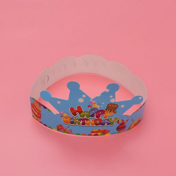 HONITANO 25Pcs Party Paper Hat Assorted Color Crown Shape For Kids And Adults Birthday Celebration