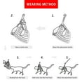 thumbnail image 4 of Arnés y correa para perros pequeños - Arnés antitirones con chaleco de nailon de malla suave para perros y gatos pequeños (gris), 4 of 5