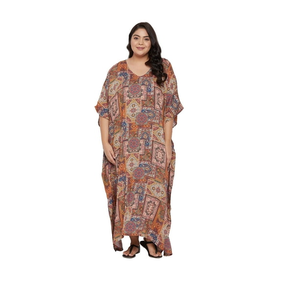 Gypsie Blu Women's Plus Size Rayon Kaftan Dresses Long Maxi Dress for Ladies Girls Online