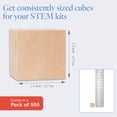 thumbnail image 4 of Unfinished Wooden Blocks 1/2 inch, Pack of 500 Small Wood Cubes for Crafts and DIY Home Decor, by Woodpeckers, 4 of 8