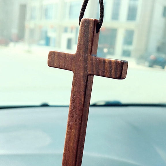 GETAJGHSD 20PCS Bulk White Wooden Cross Pendants for Crafts, Jewelry Making, Decorations and Projects