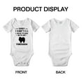 thumbnail image 3 of Sorry I Can't I Have Plans With My Pomeranian Love Pet Dog Funny Baby Bodysuit (White, 12-18 Months), 3 of 5