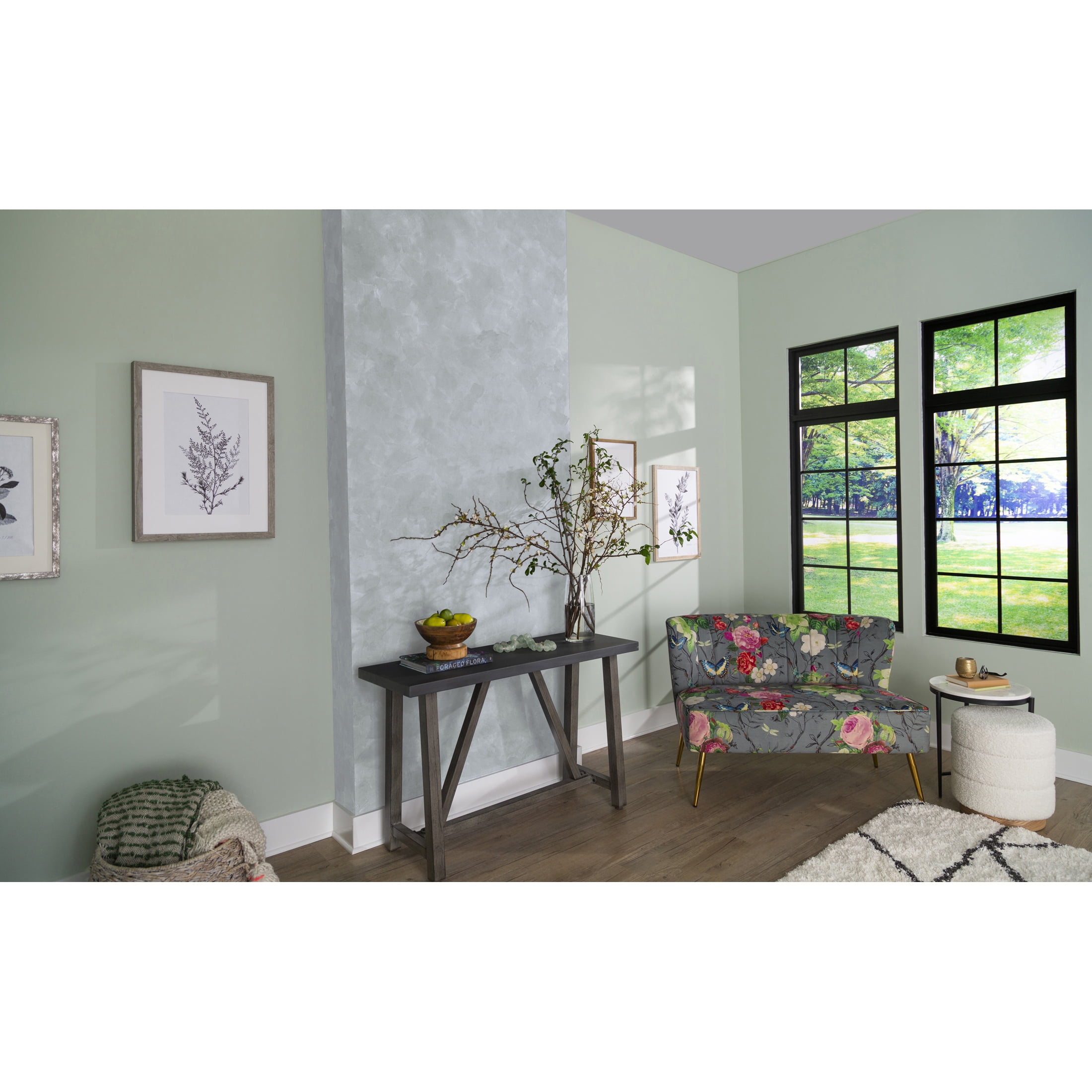 2 Pack, Sidewalk Gray, Rust-Oleum Concrete Interior Wall Paint- Quart
