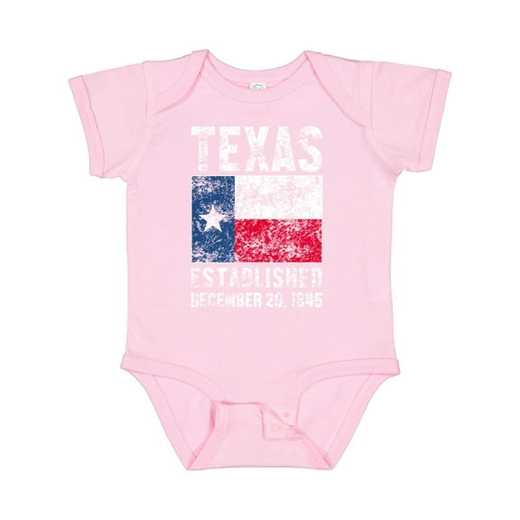 Inktastic Established December 29, 1845 Texas Flag Boys or Girls Baby Bodysuit