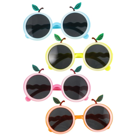 MLINS  4 Pcs Fruit Glasses Orange Sunglasses Child Woman